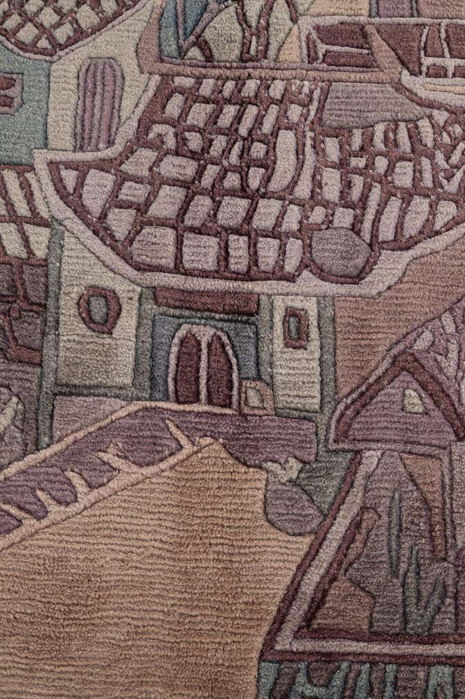 10' 1 x 12' 10 Hand Knotted Tibet Wool Rug