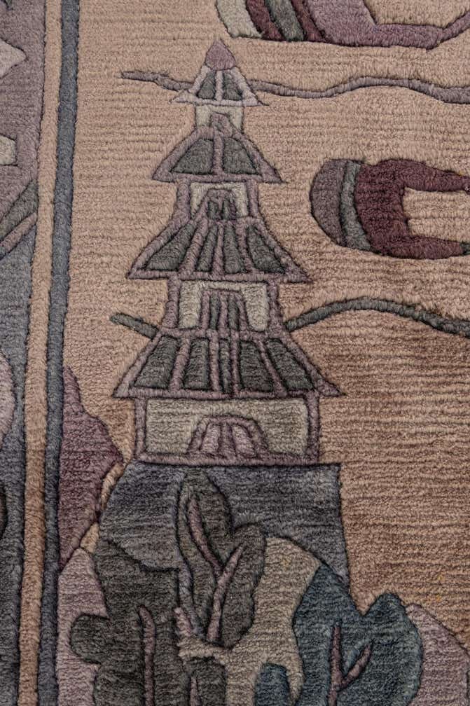 10' 1 x 12' 10 Hand Knotted Tibet Wool Rug