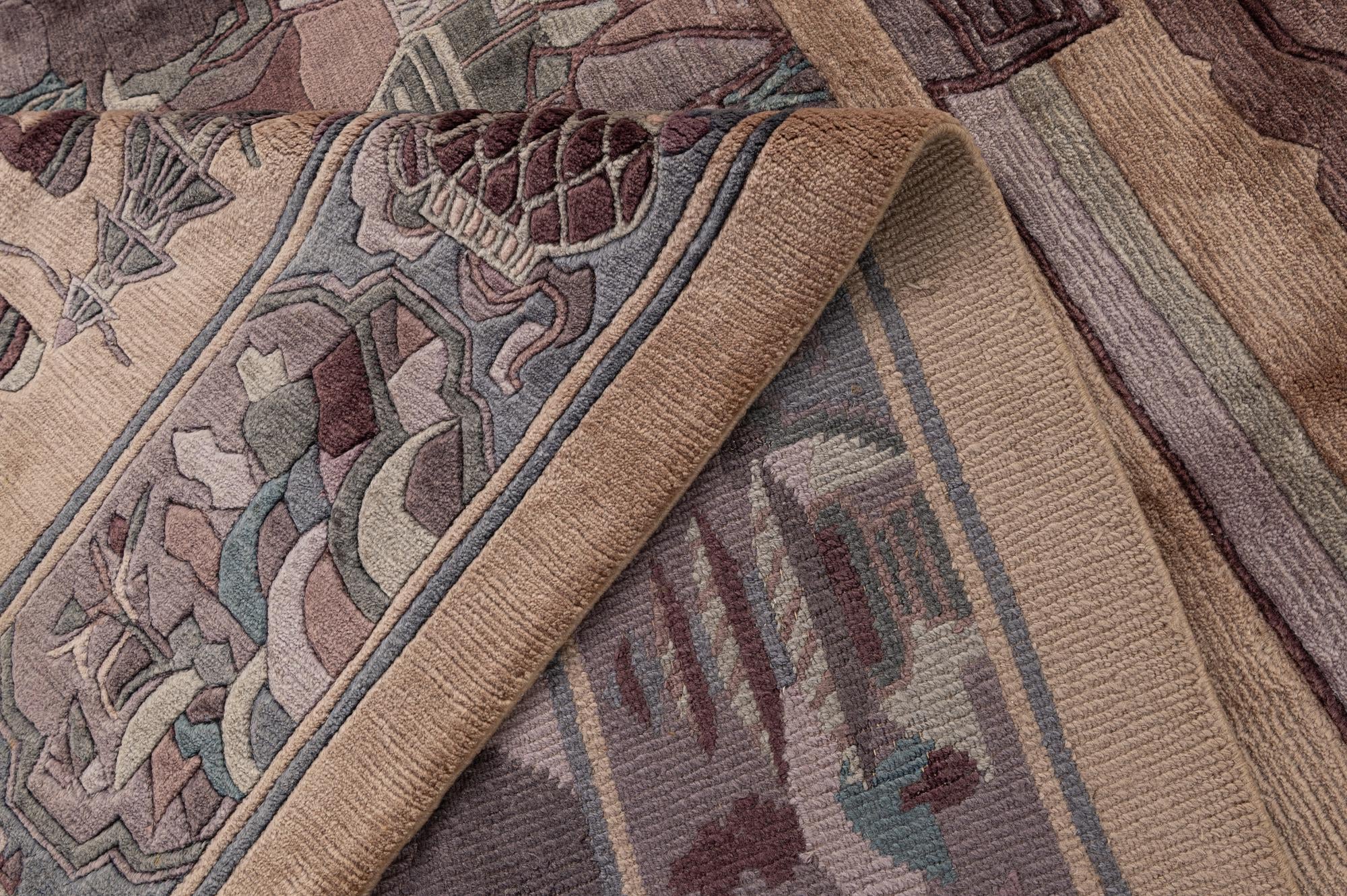 10' 1 x 12' 10 Hand Knotted Tibet Wool Rug