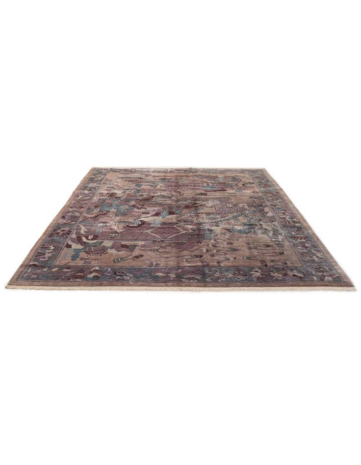 Detail image of 10' x 12' 7 Hand Knotted Tibet Wool Rug