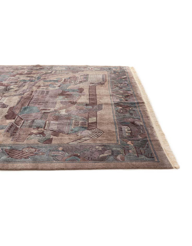 Detail image of 10' x 12' 7 Hand Knotted Tibet Wool Rug