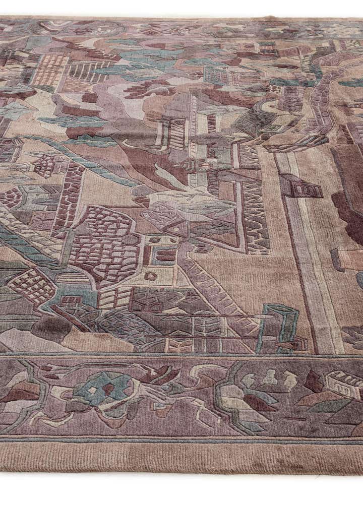 10' x 12' 7 Hand Knotted Tibet Wool Rug