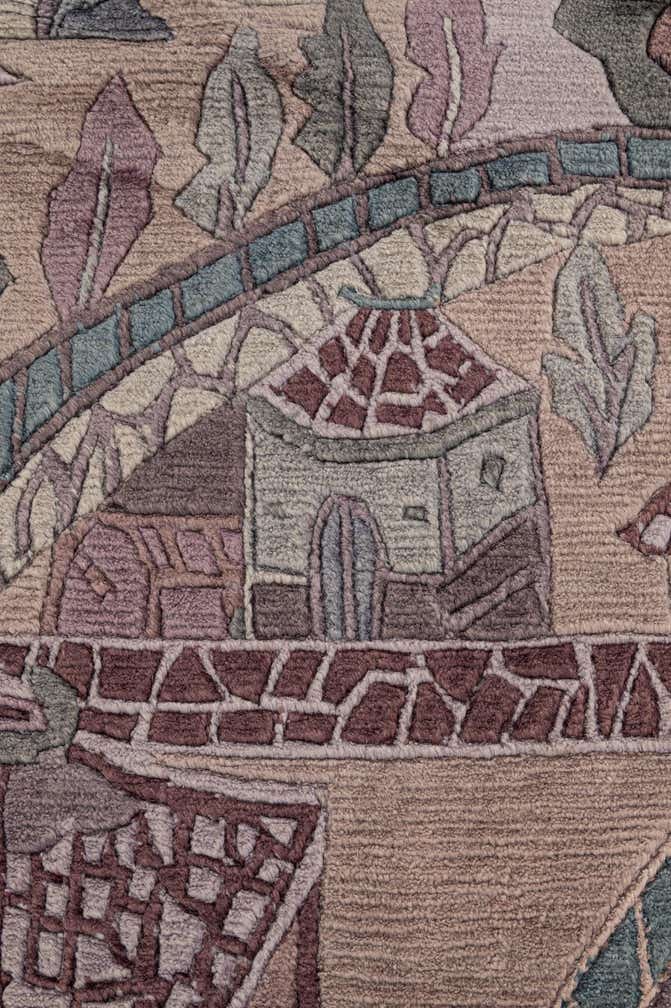 10' x 12' 7 Hand Knotted Tibet Wool Rug