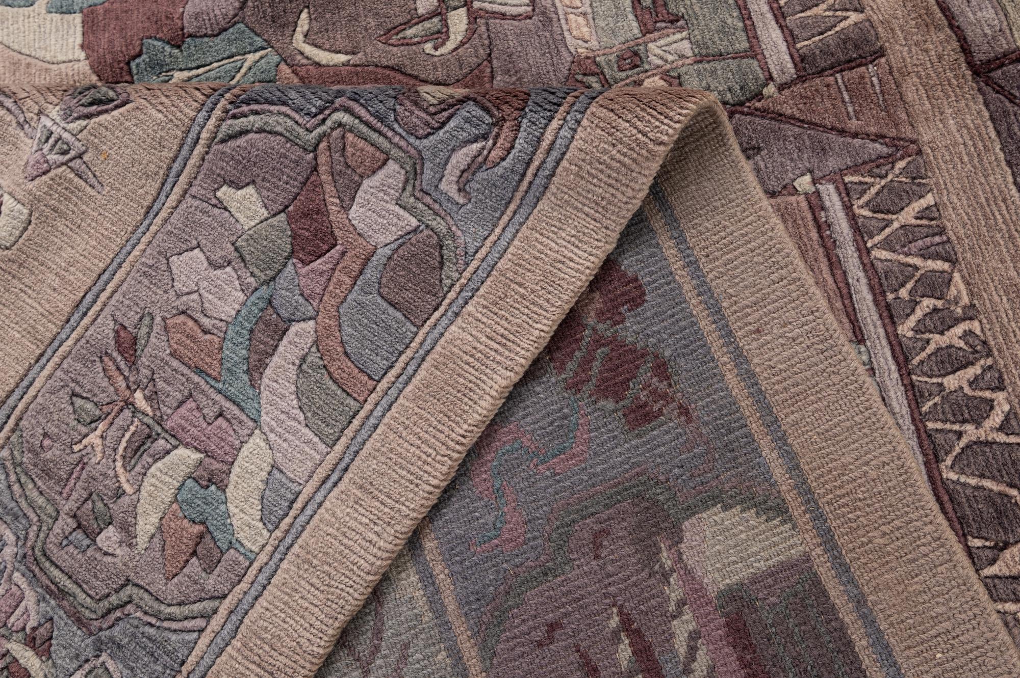 10' x 12' 7 Hand Knotted Tibet Wool Rug