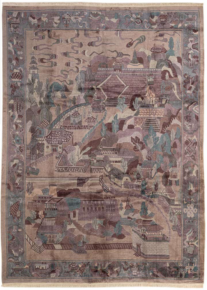 10' x 12' 7 Hand Knotted Tibet Wool Rug