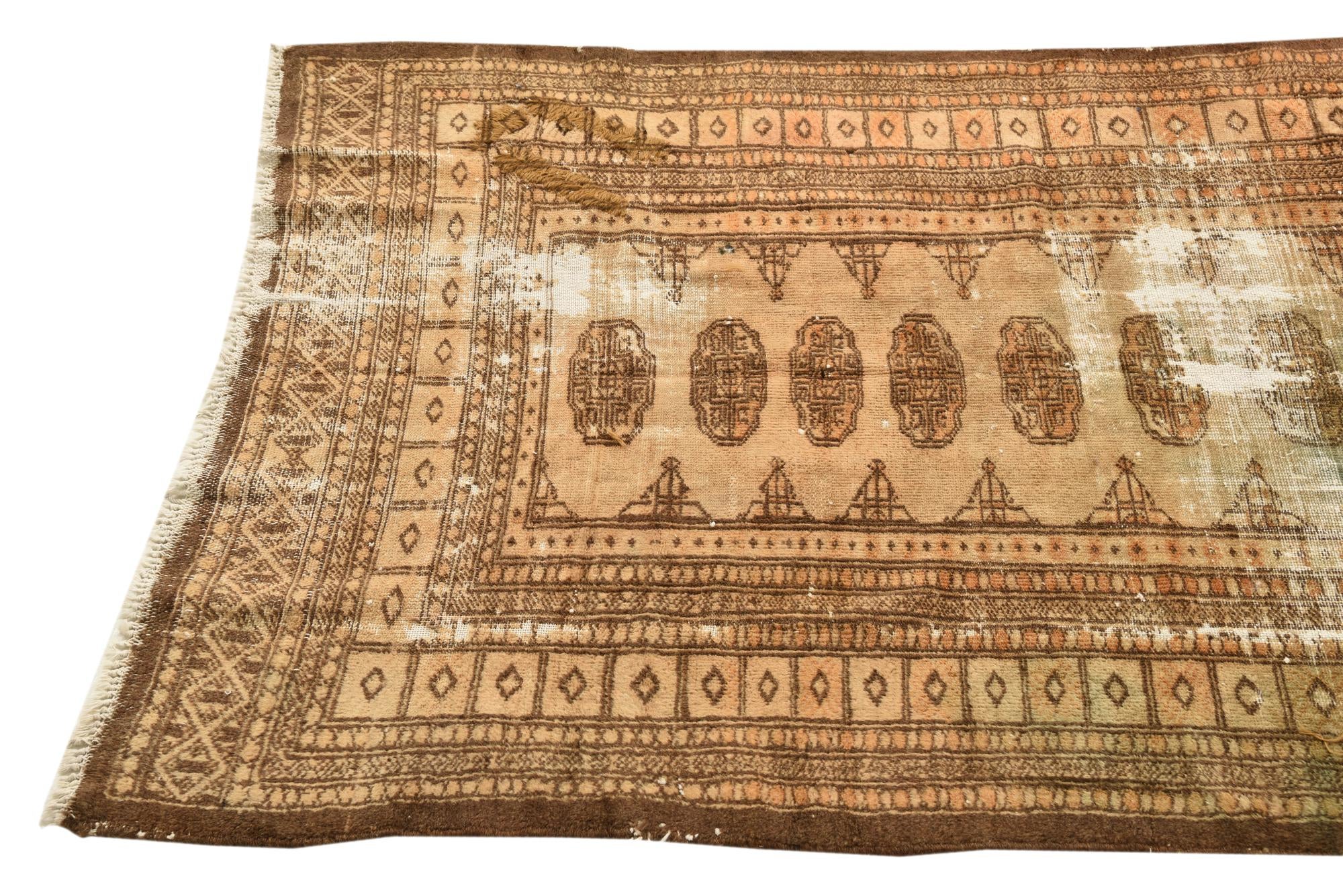 3' 1 x 5' 1 Hand Knotted Torkaman Persian Wool Rug