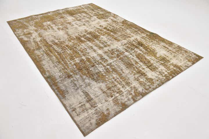 5' 10 x 8' 5 Hand Knotted Ultra Vintage Persian Wool Rug