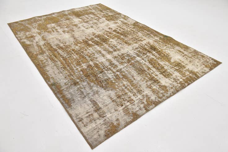 Detail image of 5' 10 x 8' 5 Hand Knotted Ultra Vintage Persian Wool Rug