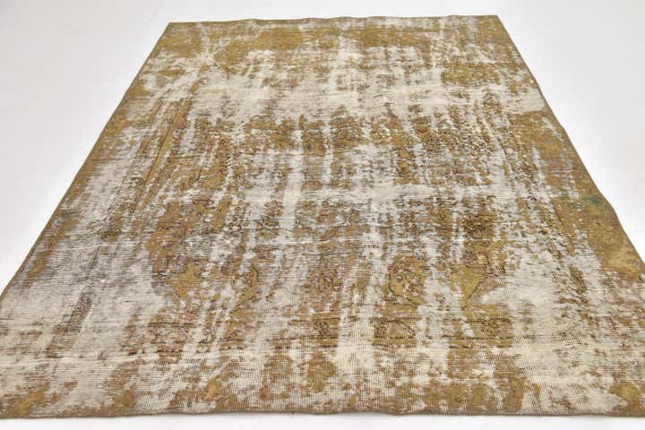 5' 10 x 8' 5 Hand Knotted Ultra Vintage Persian Wool Rug
