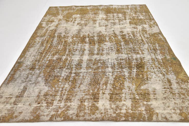 Detail image of 5' 10 x 8' 5 Hand Knotted Ultra Vintage Persian Wool Rug