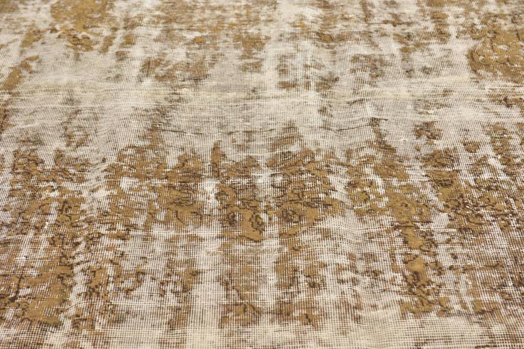 Detail image of 5' 10 x 8' 5 Hand Knotted Ultra Vintage Persian Wool Rug