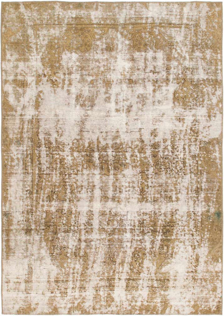 5' 10 x 8' 5 Hand Knotted Ultra Vintage Persian Wool Rug