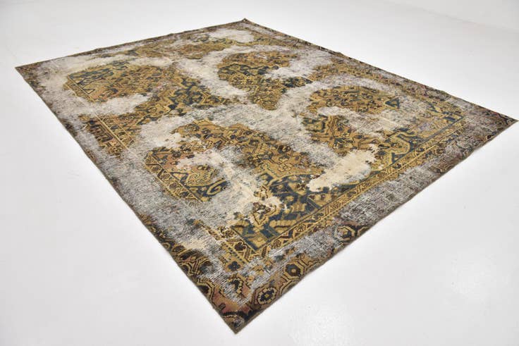 Detail image of 8' 3 x 10' 4 Hand Knotted Ultra Vintage Persian Wool Rug