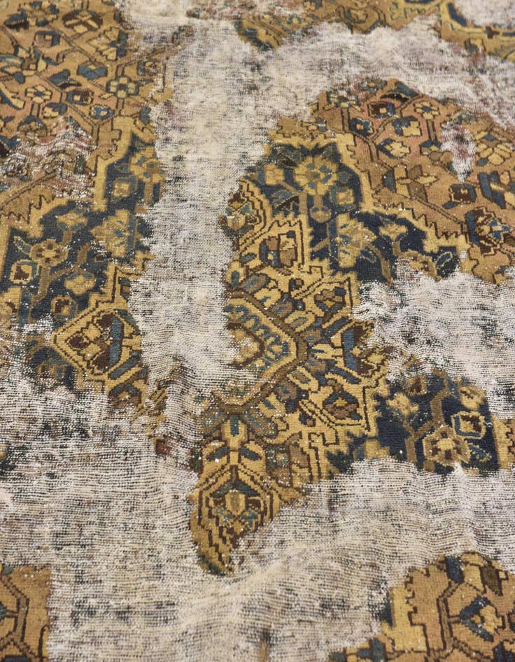 Detail image of 8' 3 x 10' 4  Hand Knotted Ultra Vintage Persian Wool Rug