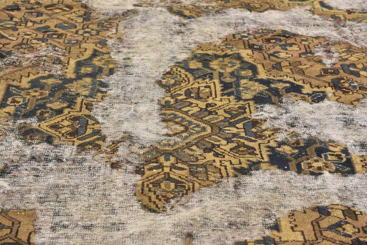 Detail image of 8' 3 x 10' 4 Hand Knotted Ultra Vintage Persian Wool Rug