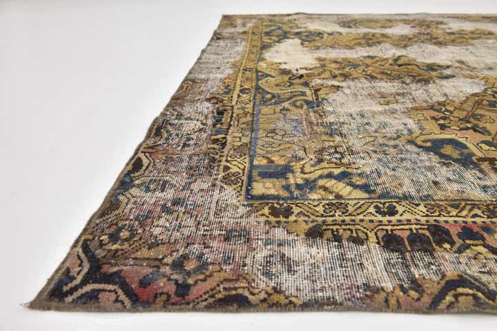 8' 3 x 10' 4 Hand Knotted Ultra Vintage Persian Wool Rug