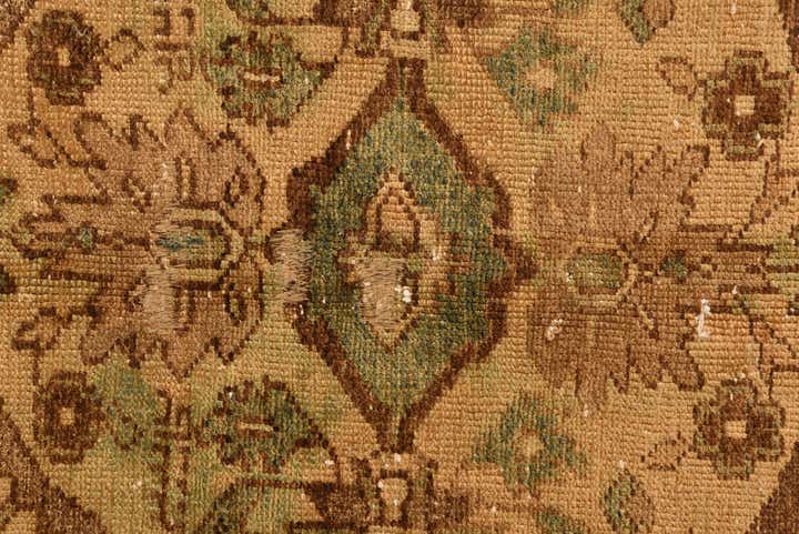 7' x 9' 4 Hand Knotted Ultra Vintage Persian Wool Rug