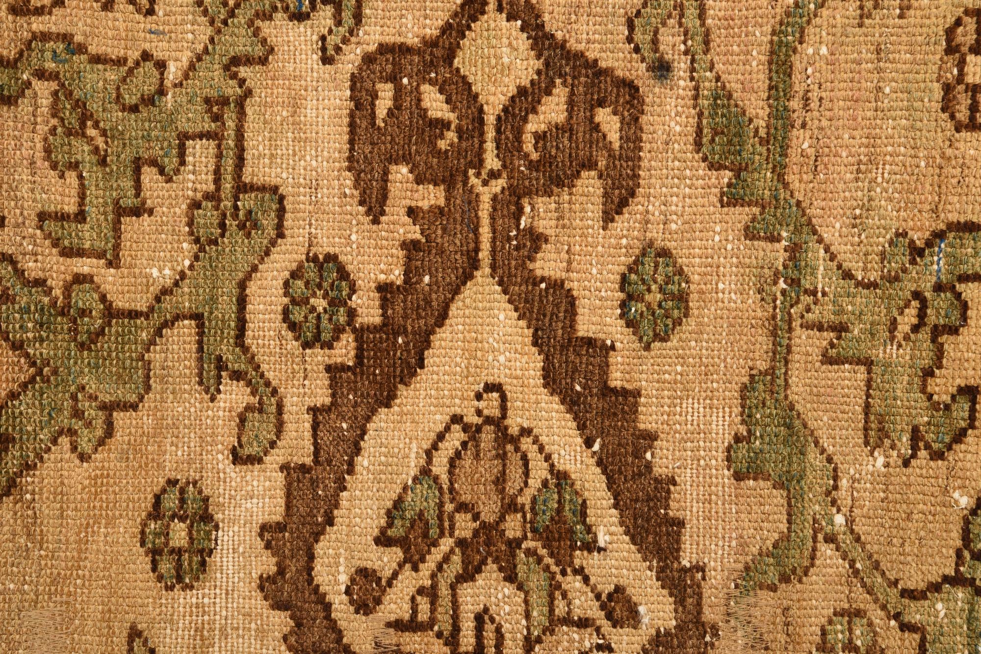 7' x 9' 4 Hand Knotted Ultra Vintage Persian Wool Rug