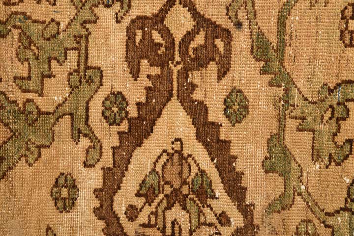 7' x 9' 4 Hand Knotted Ultra Vintage Persian Wool Rug