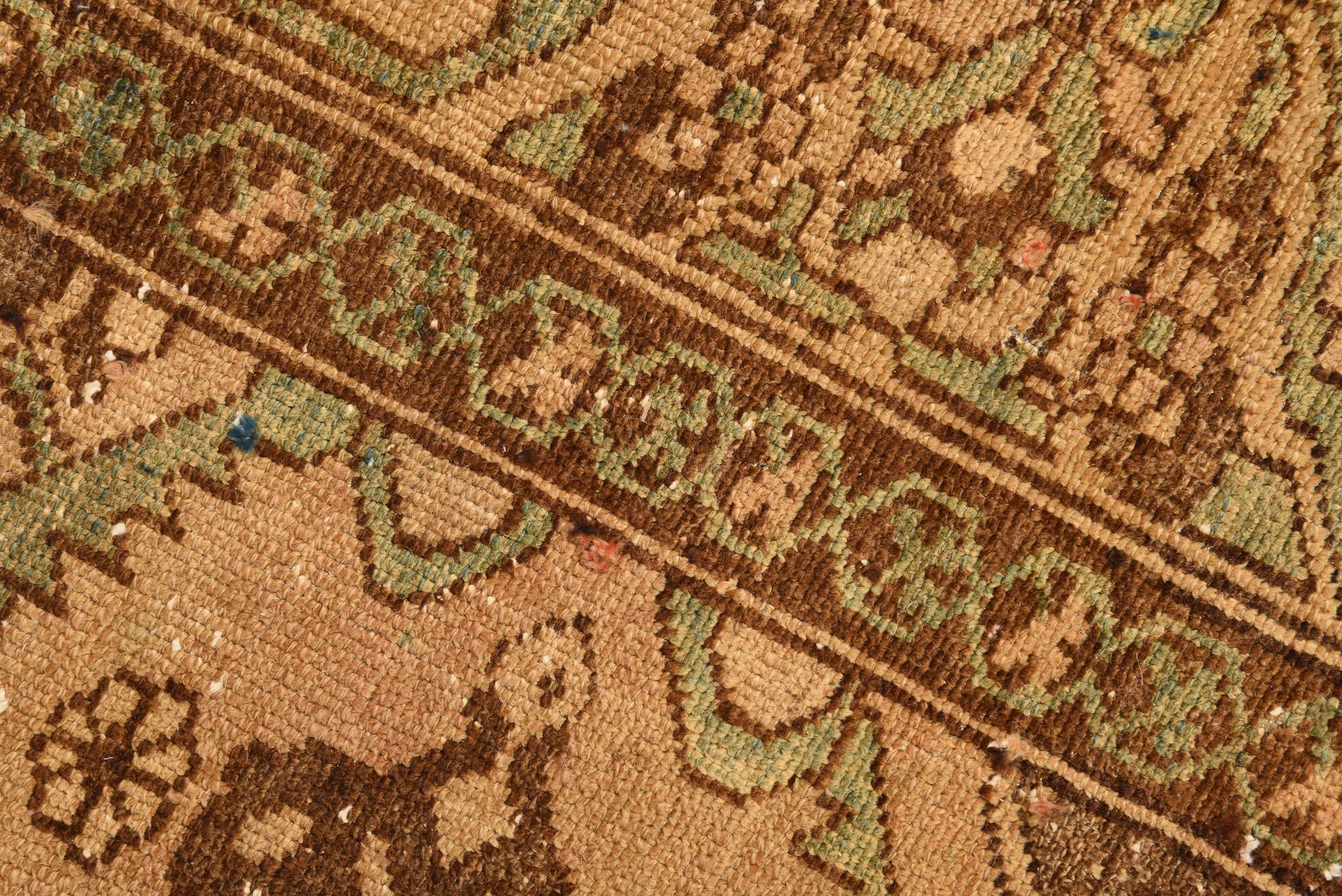7' x 9' 4 Hand Knotted Ultra Vintage Persian Wool Rug