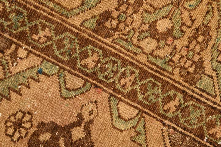 7' x 9' 4 Hand Knotted Ultra Vintage Persian Wool Rug