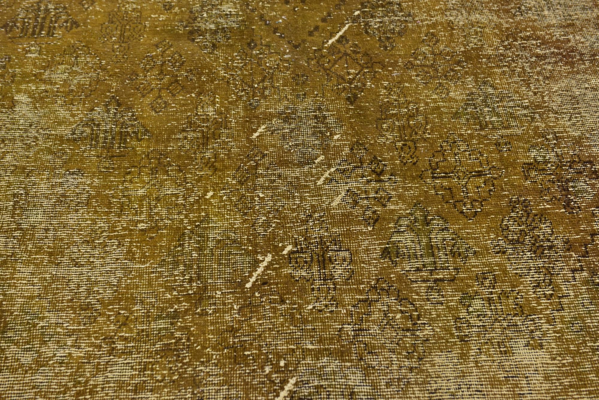 6' 5 x 10' Hand Knotted Ultra Vintage Persian Wool Rug