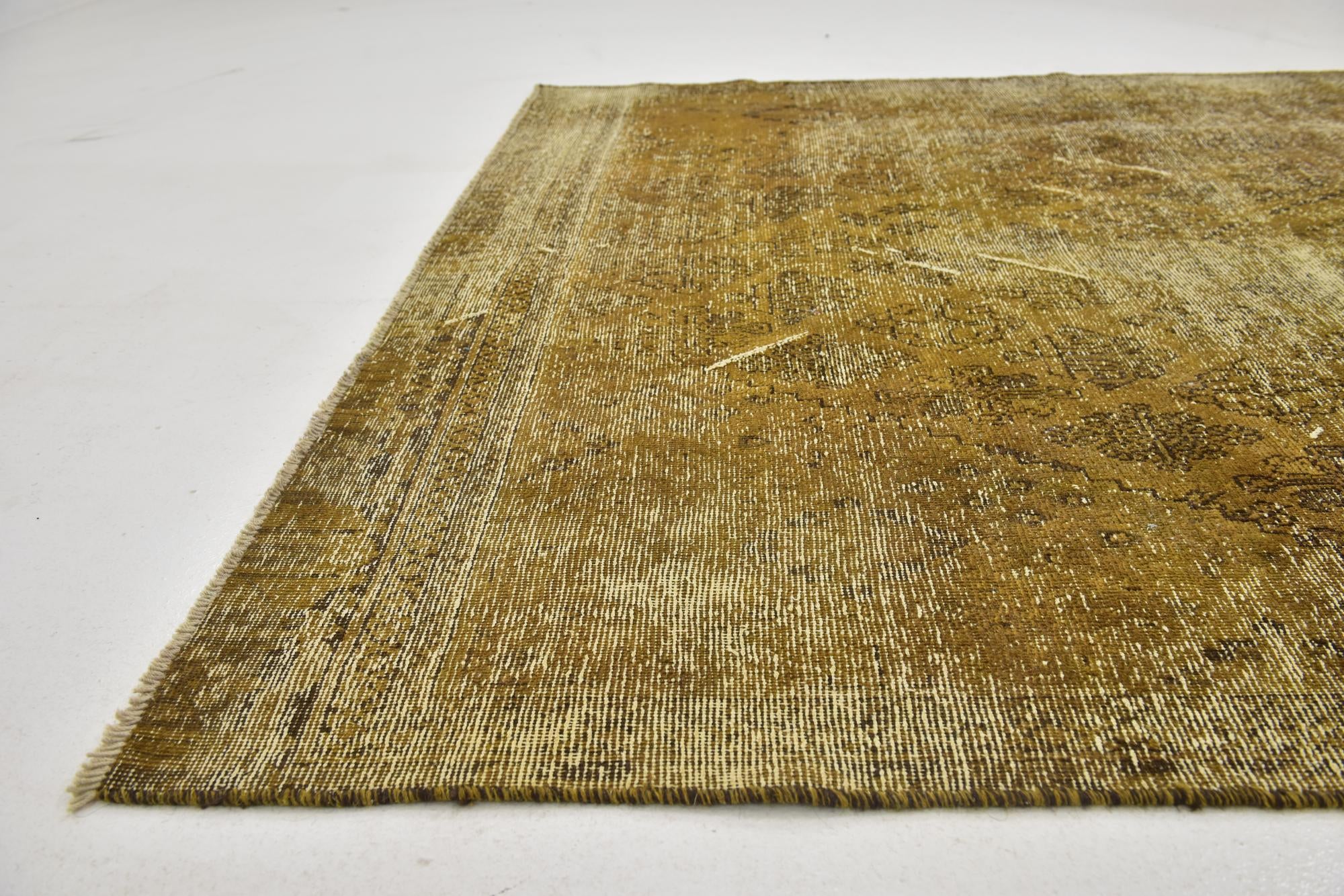 6' 5 x 10' Hand Knotted Ultra Vintage Persian Wool Rug