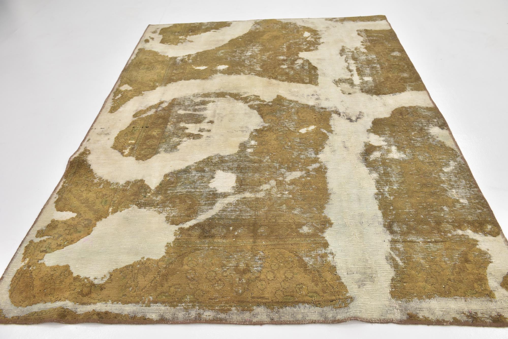 6' 4 x 8' 7 Hand Knotted Ultra Vintage Persian Wool Rug