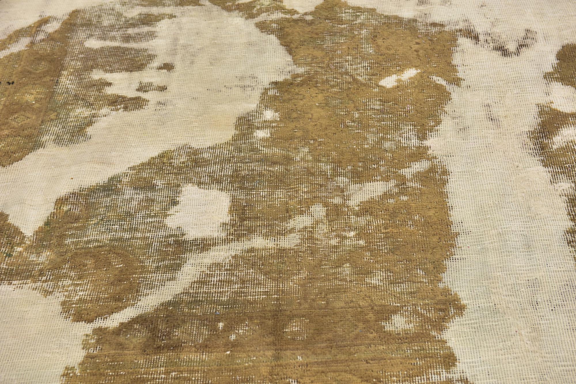 6' 4 x 8' 7 Hand Knotted Ultra Vintage Persian Wool Rug