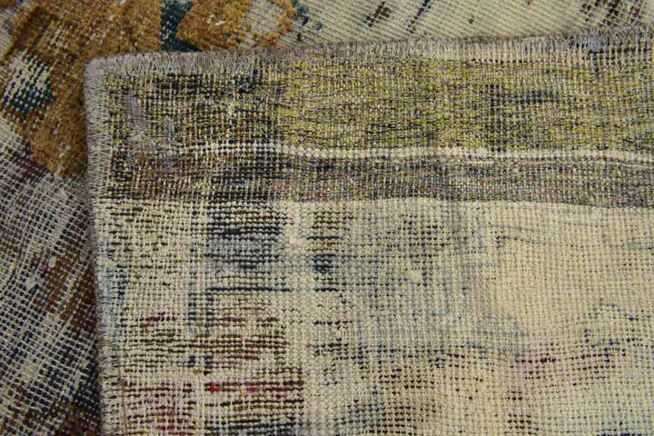 4' 3 x 6' 8 Hand Knotted Ultra Vintage Persian Wool Rug