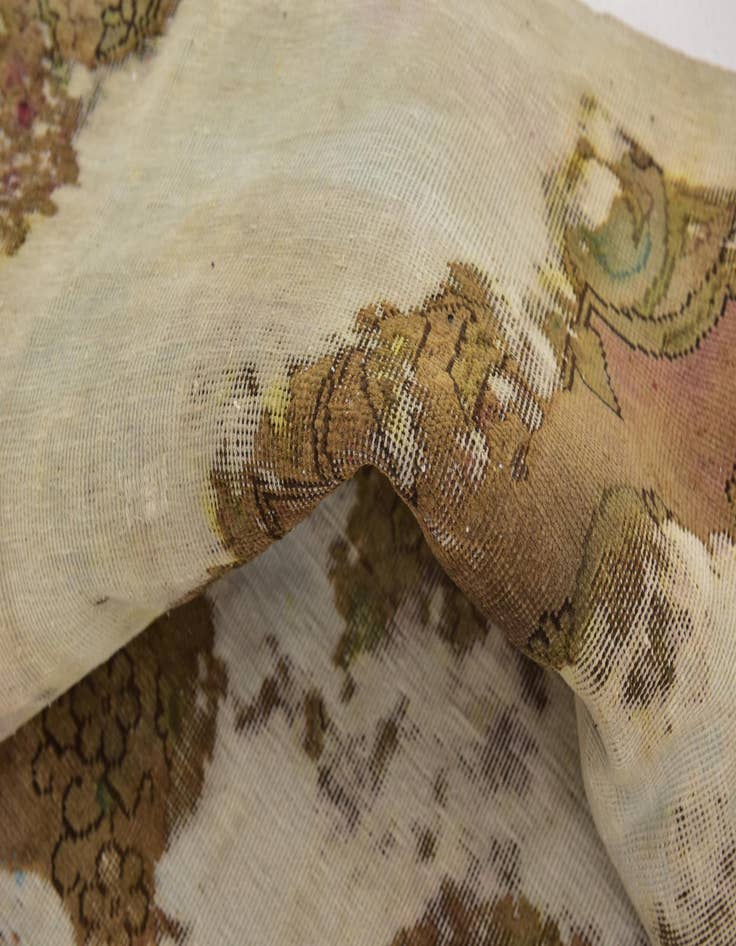 Detail image of 5' 10 x 7' 10 Hand Knotted Ultra Vintage Persian Wool Rug