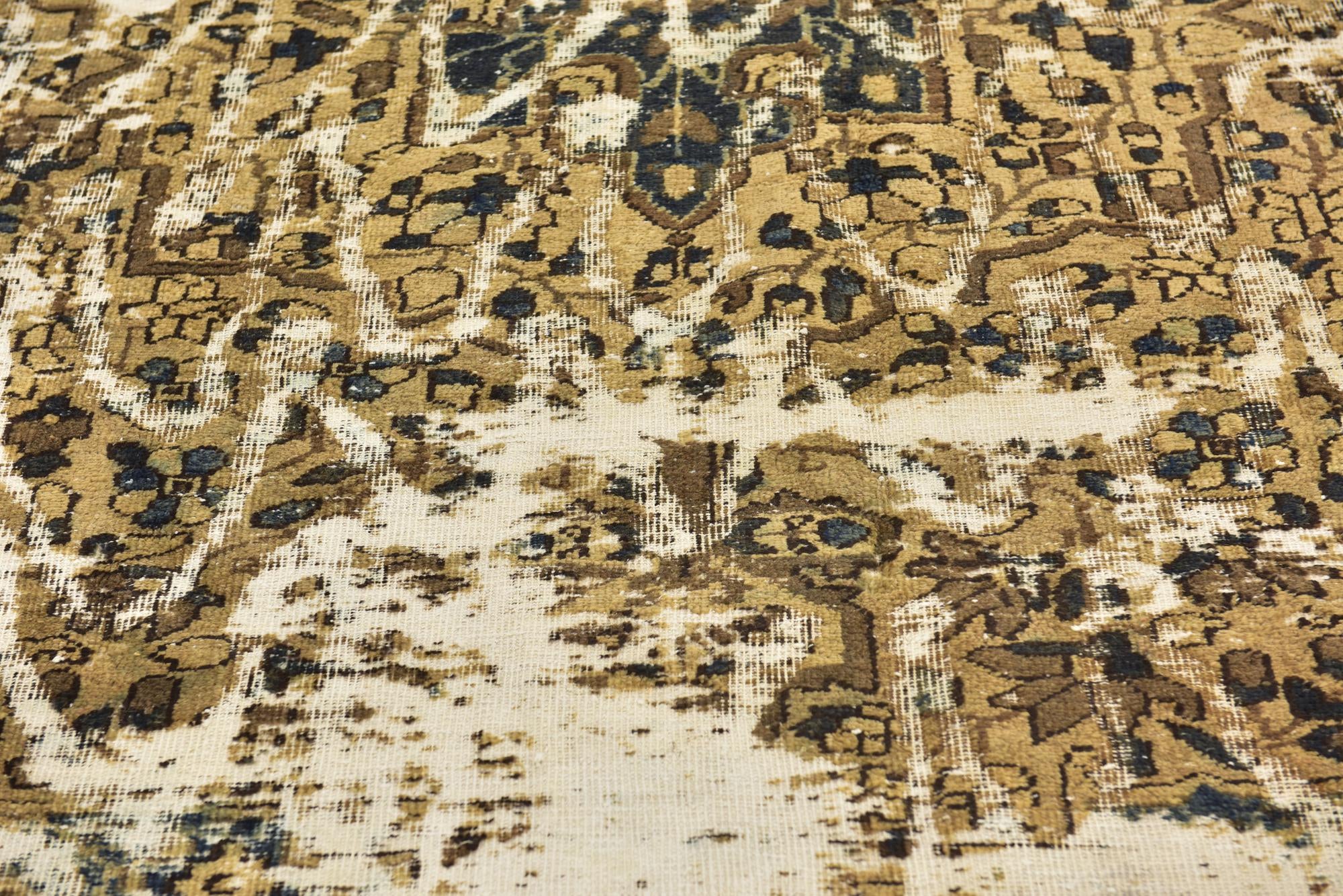 6' x 8' Hand Knotted Ultra Vintage Persian Wool Rug