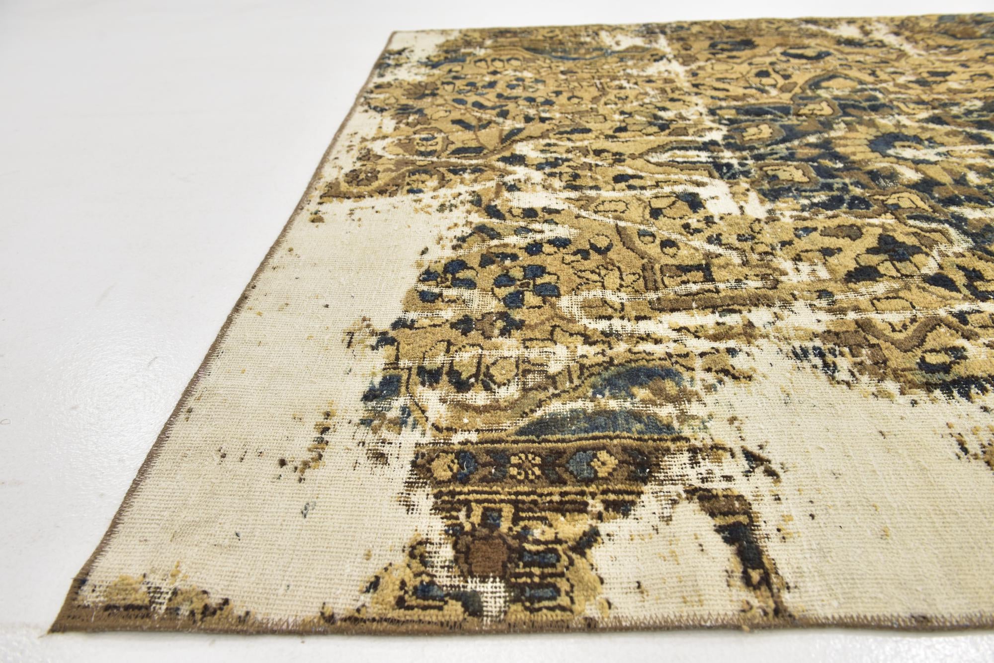 6' x 8' Hand Knotted Ultra Vintage Persian Wool Rug