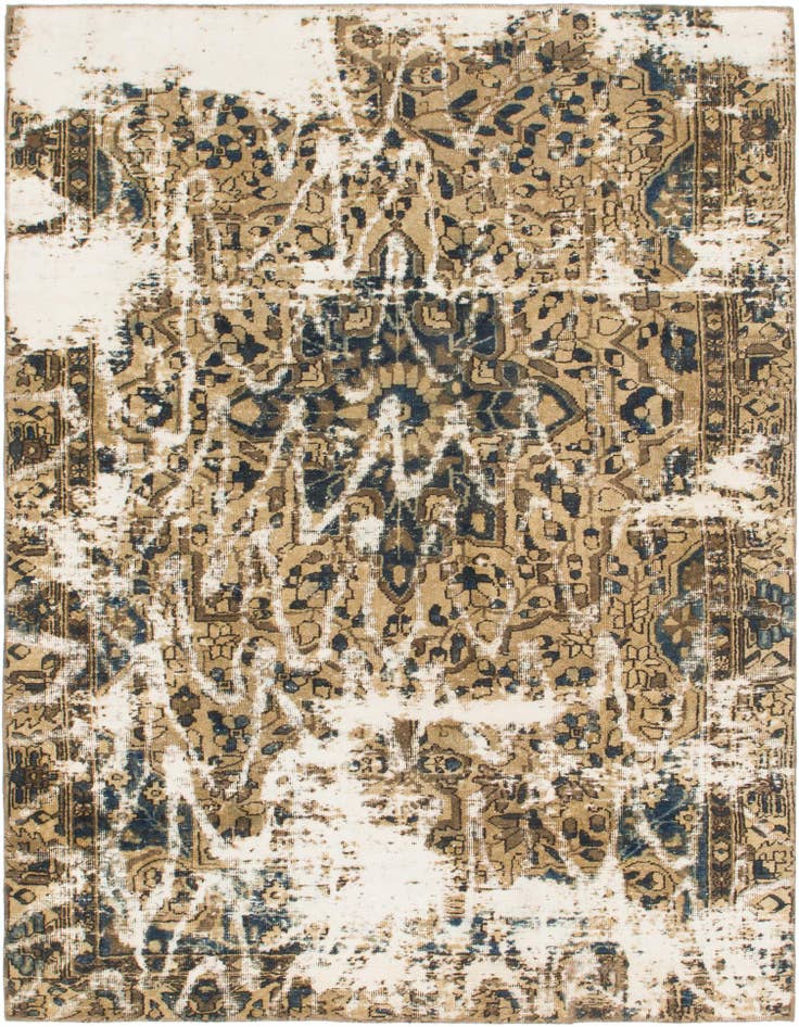 Detail image of 6' x 8' Hand Knotted Ultra Vintage Persian Wool Rug