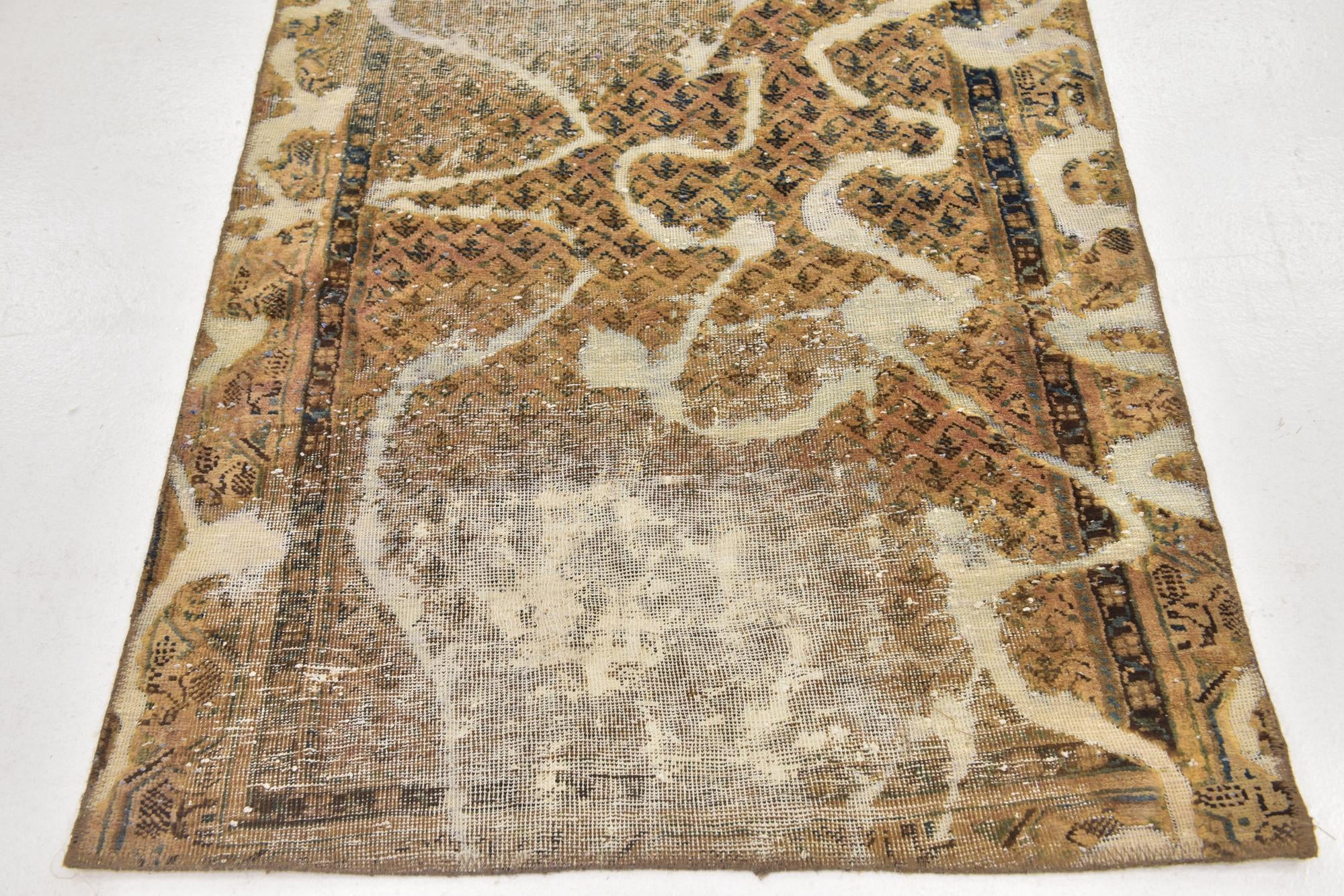 3' 6 x 5' 9 Hand Knotted Ultra Vintage Persian Wool Rug