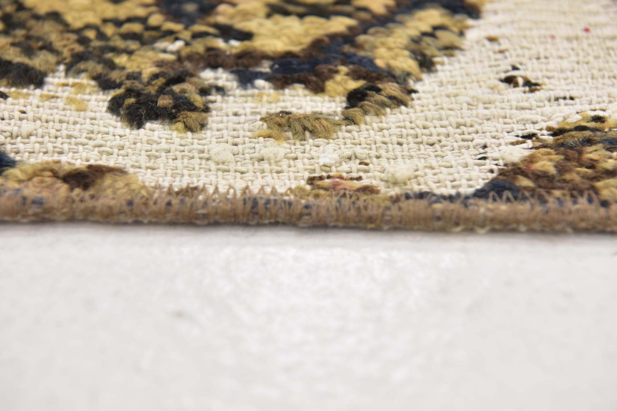 4' x 5' 9 Hand Knotted Ultra Vintage Persian Wool Rug