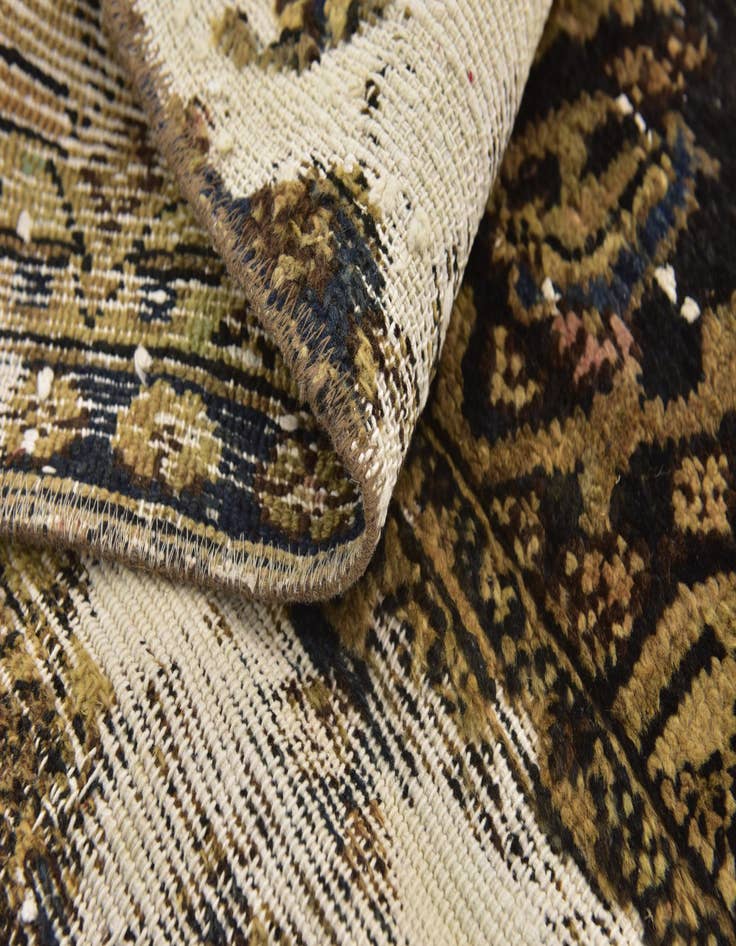 Detail image of 4' x 5' 9  Hand Knotted Ultra Vintage Persian Wool Rug