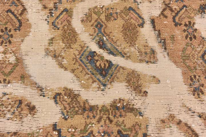 6' x 9' 4 Hand Knotted Ultra Vintage Persian Wool Rug