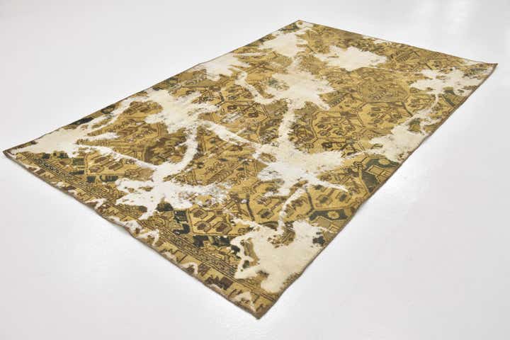 5' x 8' 2 Hand Knotted Ultra Vintage Persian Wool Rug