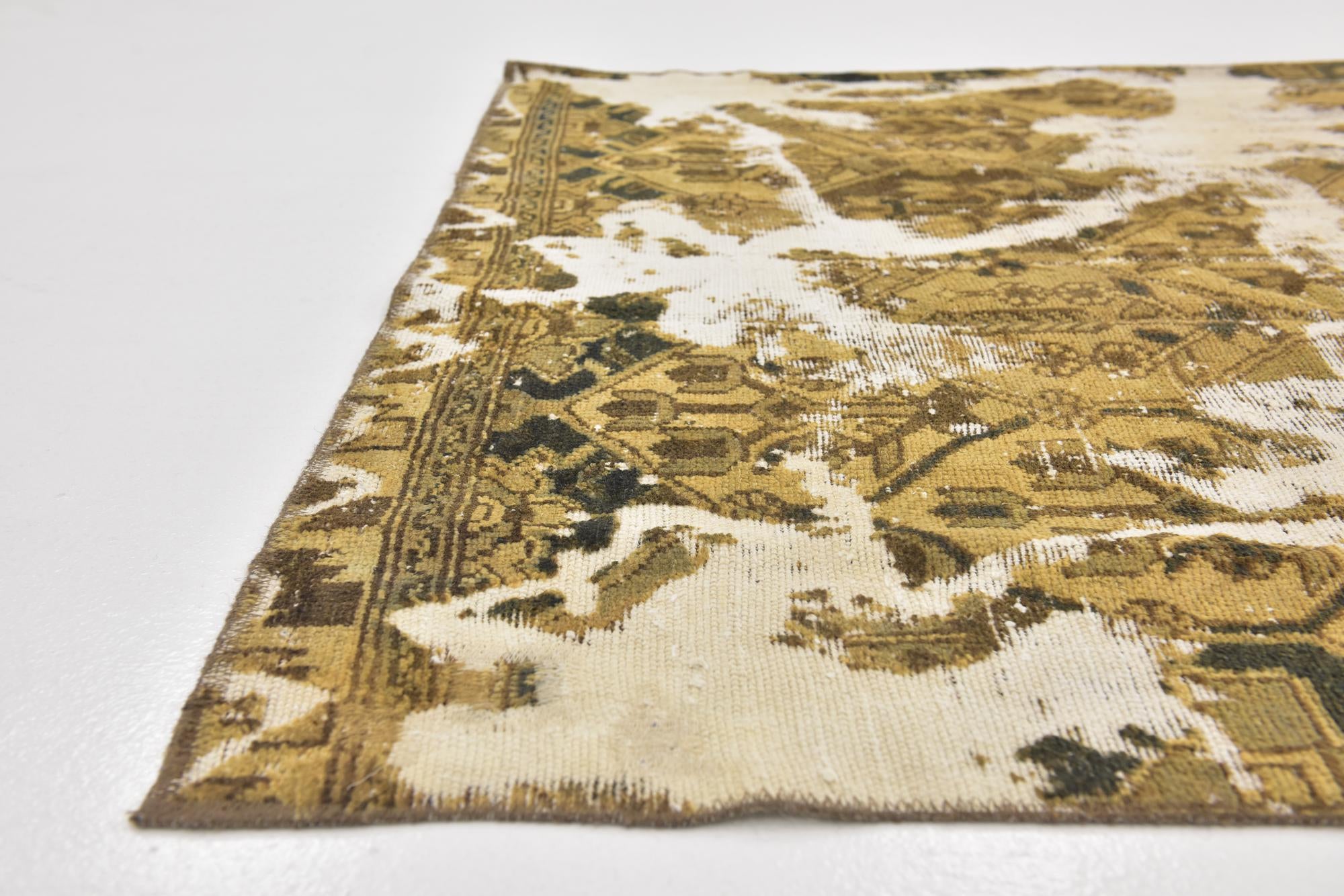 5' x 8' 2 Hand Knotted Ultra Vintage Persian Wool Rug