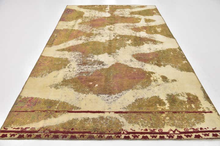 5' 10 x 9' 5 Hand Knotted Ultra Vintage Persian Wool Rug