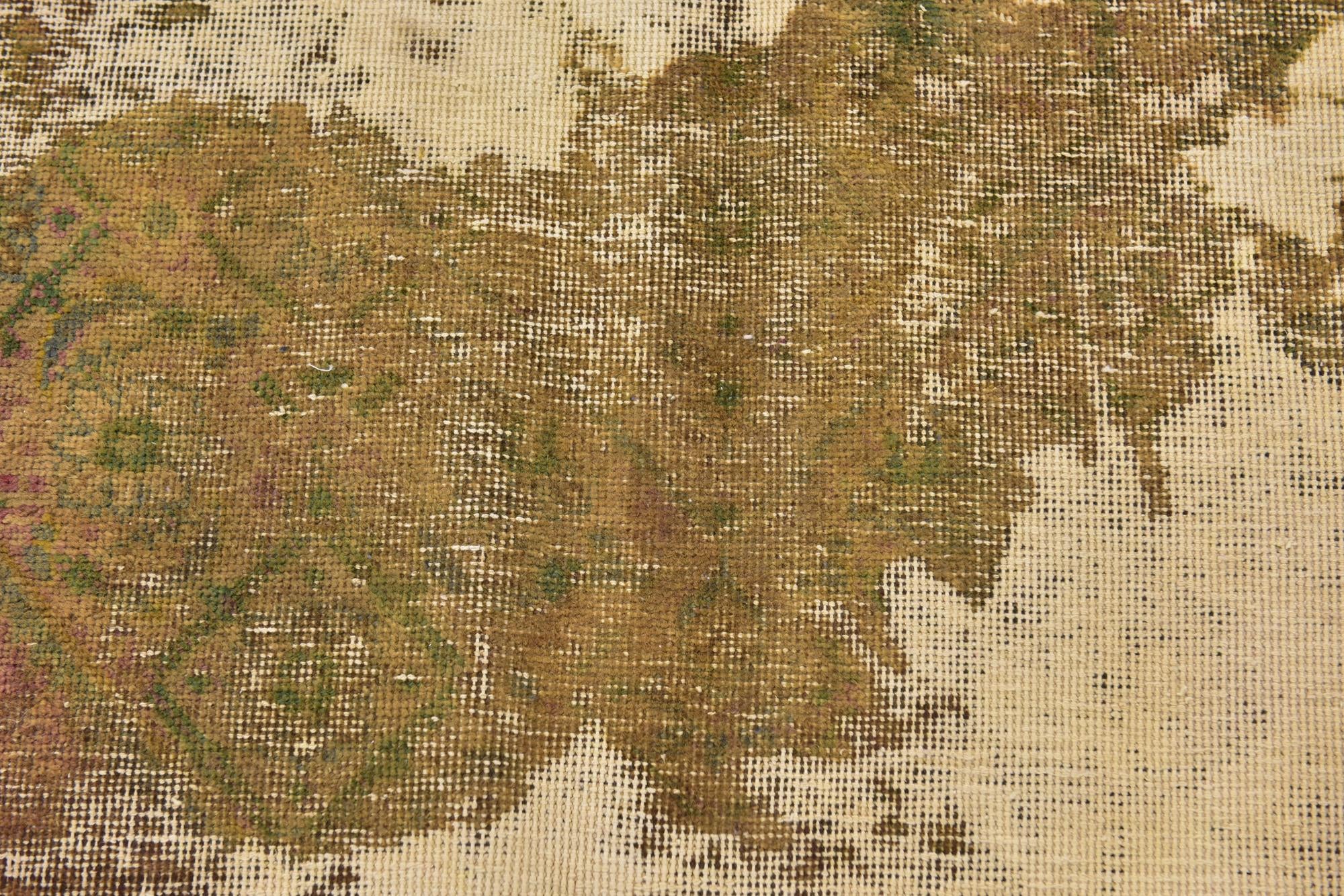 5' 10 x 9' 5 Hand Knotted Ultra Vintage Persian Wool Rug