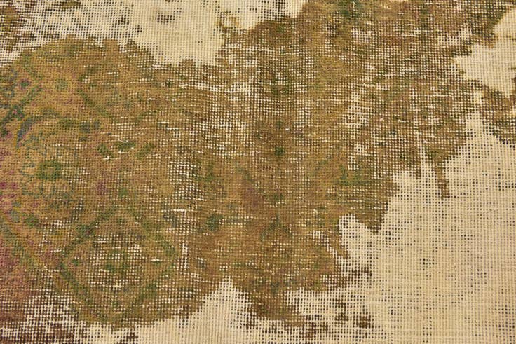Detail image of 5' 10 x 9' 5 Hand Knotted Ultra Vintage Persian Wool Rug