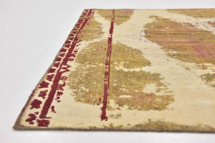 5' 10 x 9' 5 Hand Knotted Ultra Vintage Persian Wool Rug