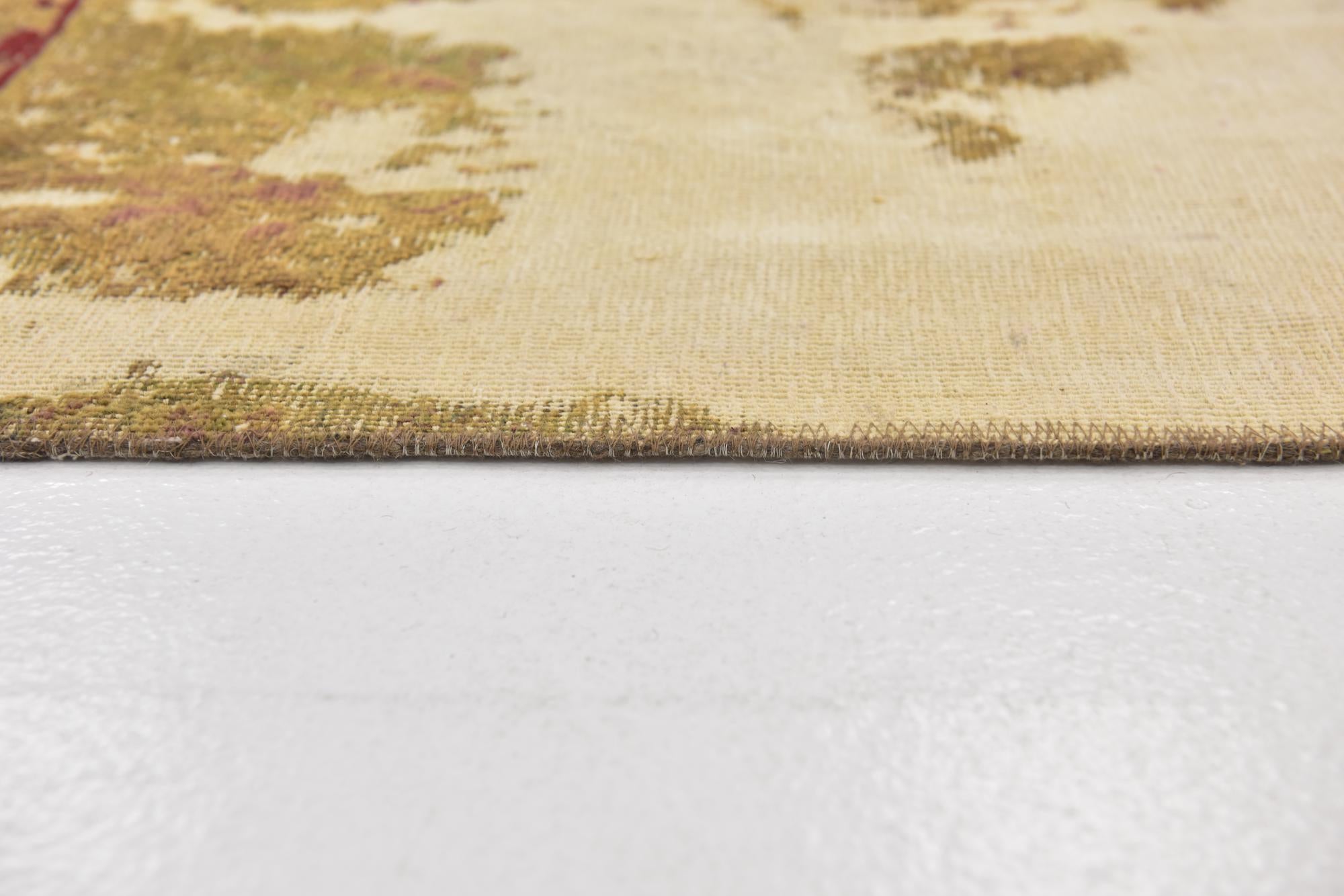 5' 10 x 9' 5 Hand Knotted Ultra Vintage Persian Wool Rug