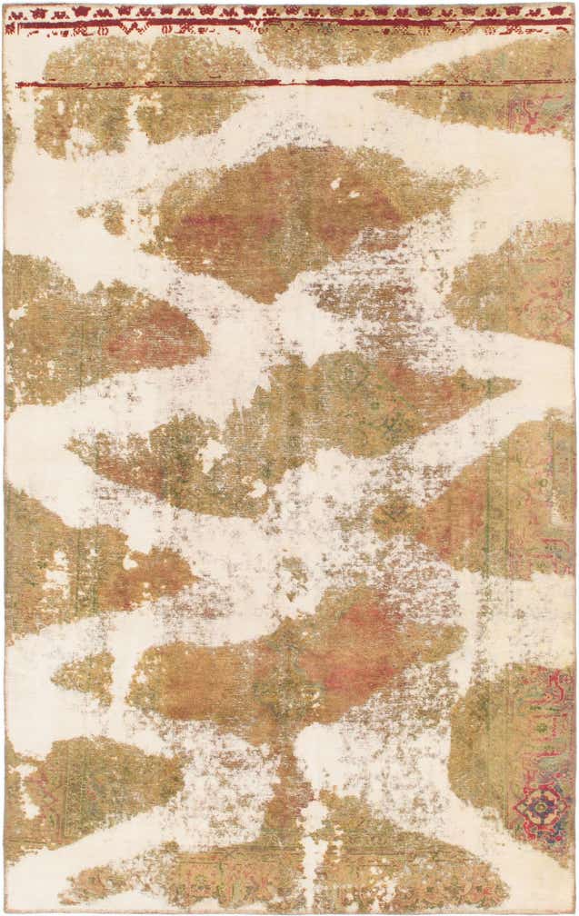 5' 10 x 9' 5 Hand Knotted Ultra Vintage Persian Wool Rug