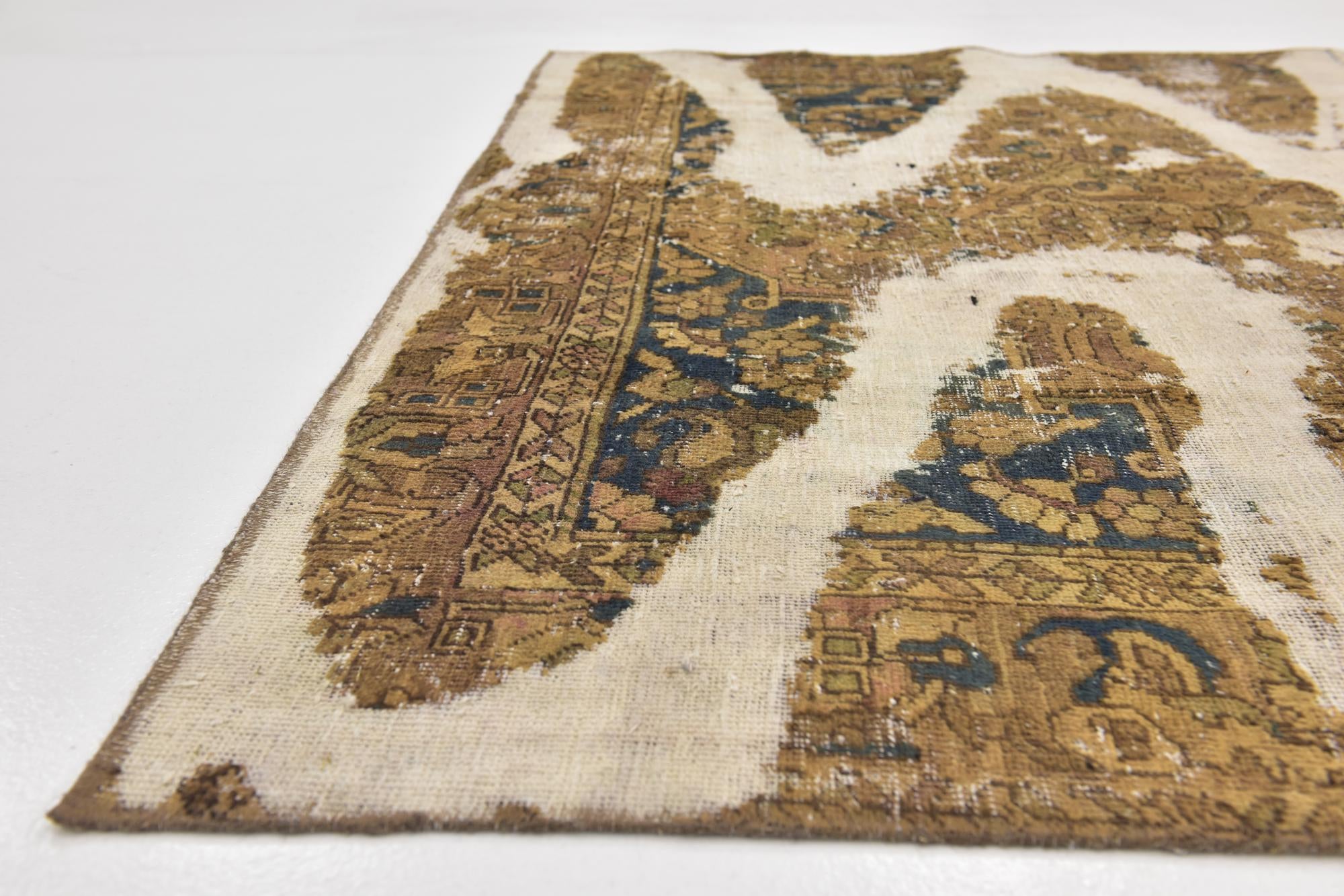 6' 7 x 9' 9 Hand Knotted Ultra Vintage Persian Wool Rug