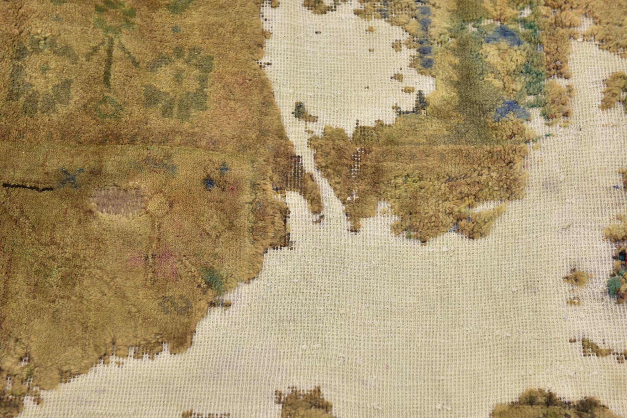 5' 7 x 8' 8 Hand Knotted Ultra Vintage Persian Wool Rug