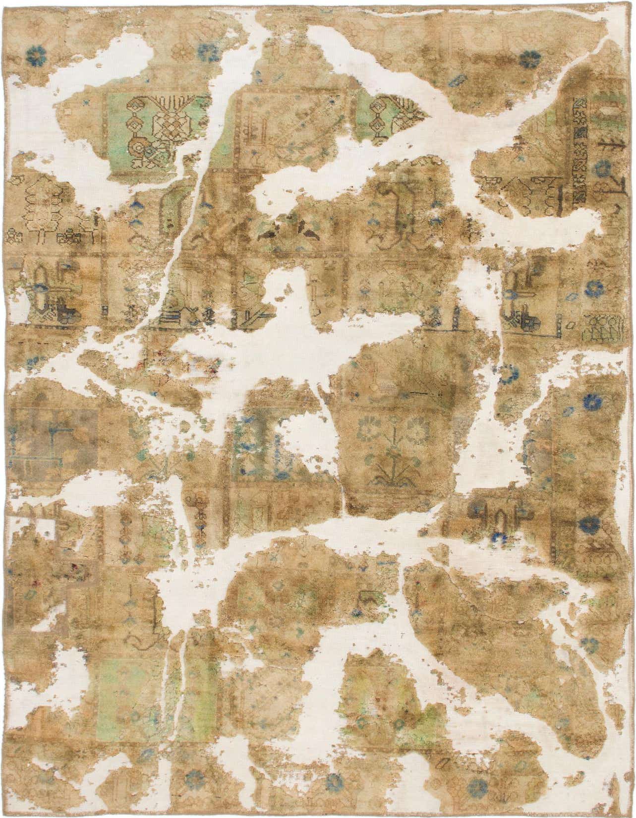 Primary image 5' 7 x 8' 8  Hand Knotted Ultra Vintage Persian Wool Rug