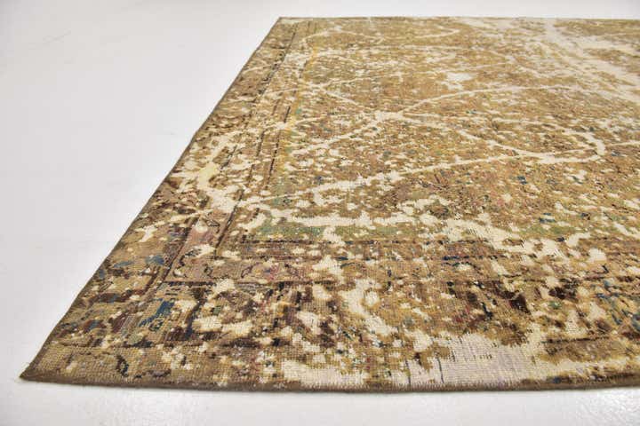 8' 10 x 12' Hand Knotted Ultra Vintage Persian Wool Rug